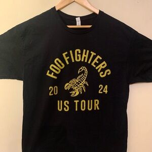 Black Foo Fighters 2024 US Tour T-Shirt